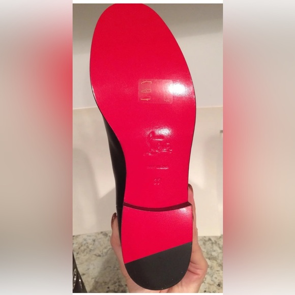 Christian Louboutin apollobotta grommet riding boots knee high black 37/6.5 - Picture 10 of 12